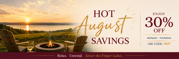 Enjoy Hot August Savings At The Inn at Glenora Wine Cellars